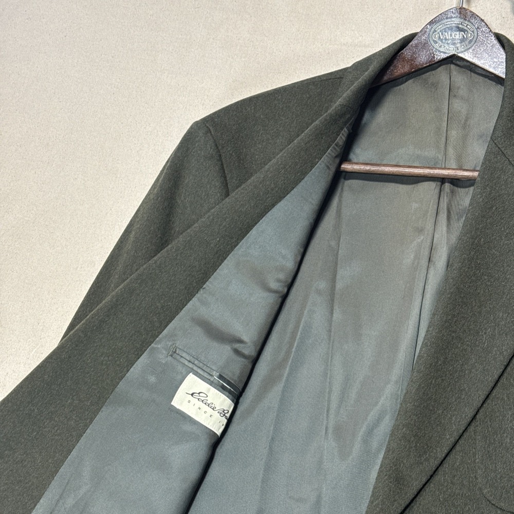 Eddie Bauer Men's Dark Green Wool Blazer - Picture 4 of 16